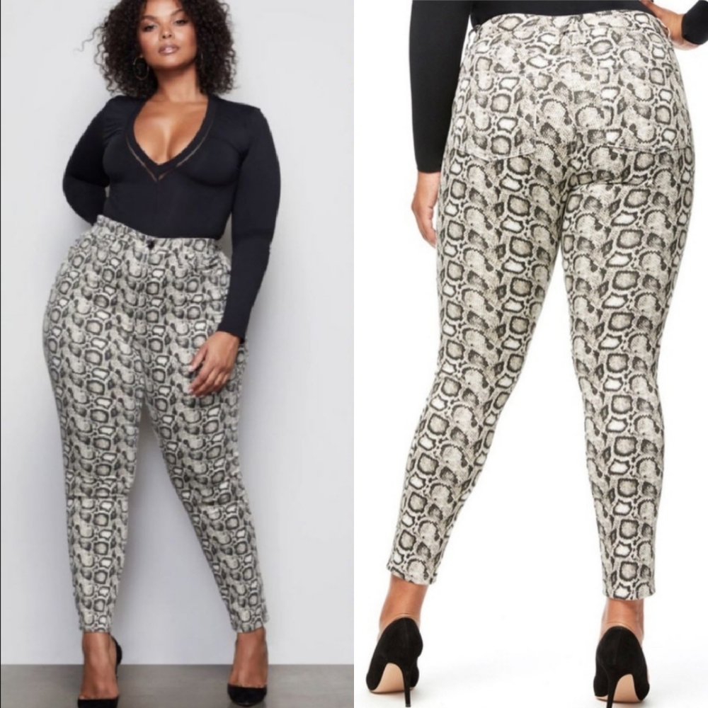 Good American | Good Legs Snake Print Skinny Jeans